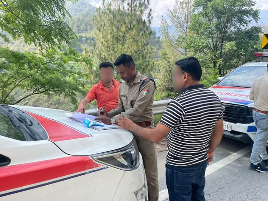 बद्रीनाथ हाईवे पर चला सघन चेकिंग अभियान