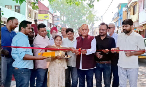 पार्किंग की समस्या का हुवा समाधान, चेयरमैन ने किया पार्किंग का उदघाटन