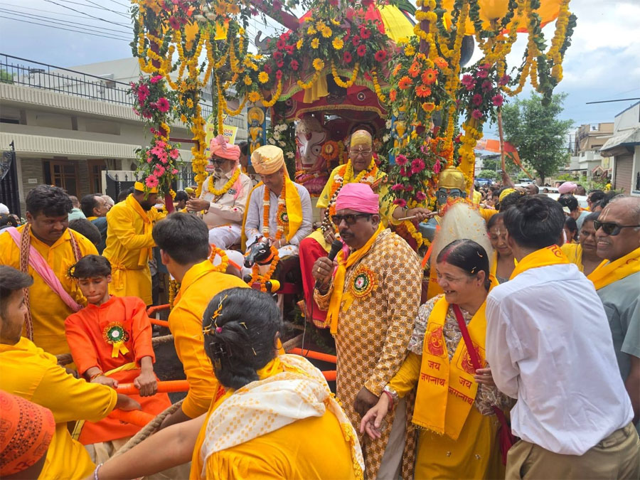 28वीं श्री श्री जगन्नाथ जी श्री गुण्डिचा रथ यात्रा का भव्य आयोजन