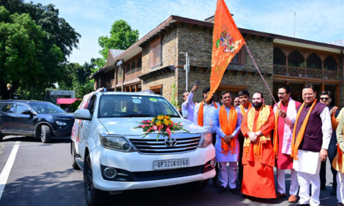 सीएम ने किया कलश यात्रा का फ्लैग ऑफ