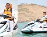 टिहरी झील में रोमांच के सफर पर निकले सीएम