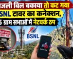 बिजली बिल बकाया तो कट गया BSNL टावर का कनेक्शन, 15 ग्राम सभाओं में नेटवर्क ठप